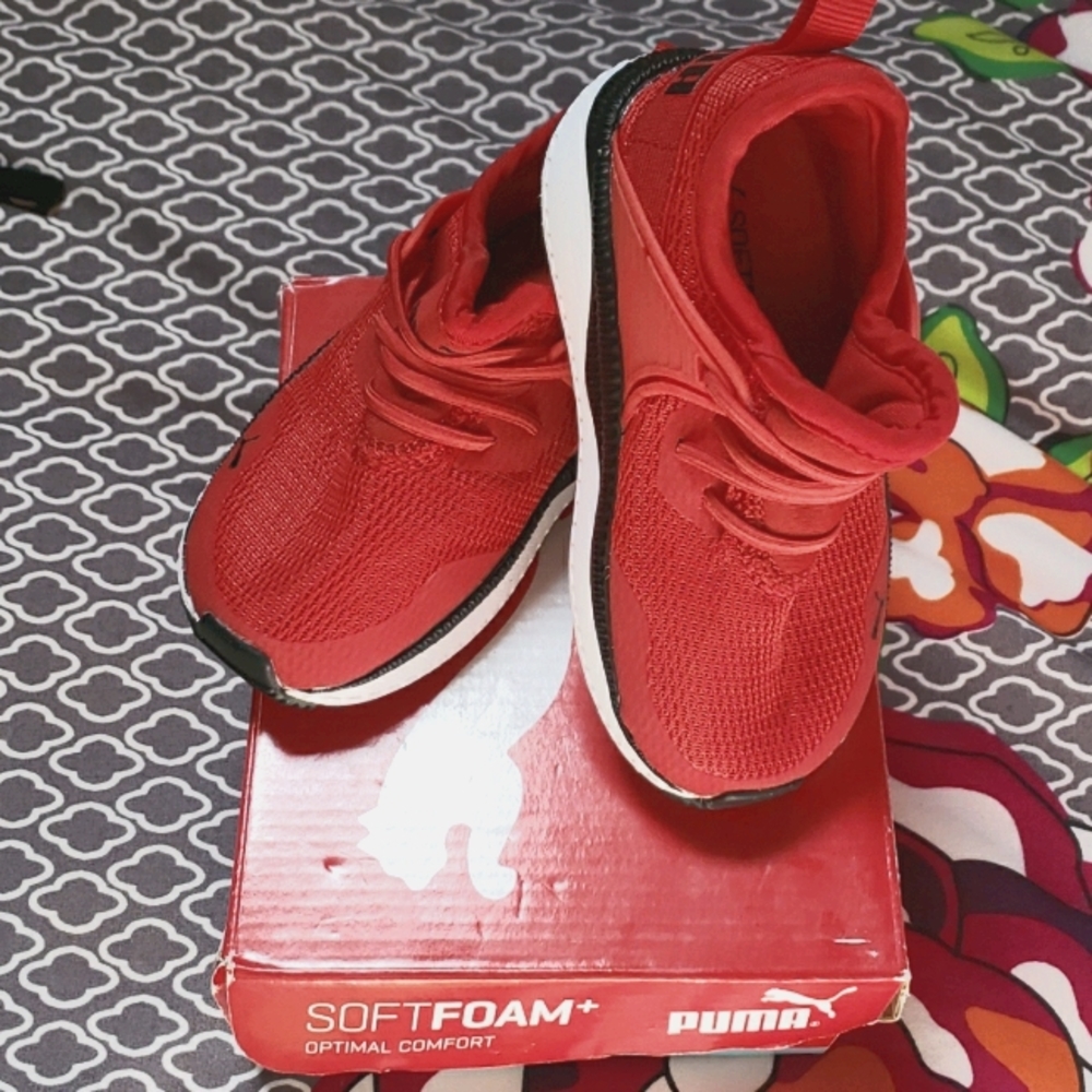 PUMA Unisex-Child Pacer Next Cage Slip on Sneaker Worn once